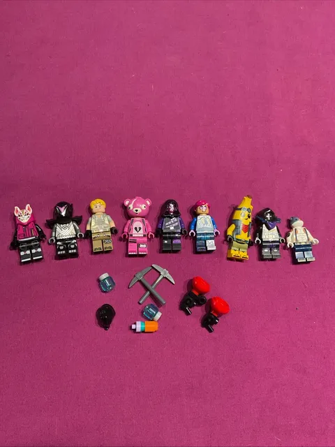 LEGO FORTNITE Minifigs Set of 9 with Accessories and Weapons NEW FAST FREE SHIP