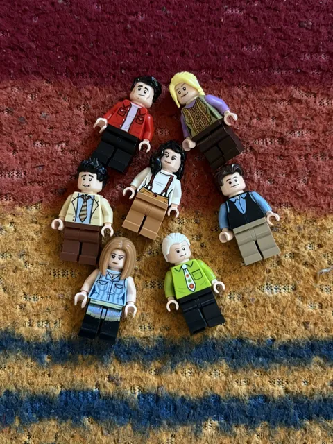Set of 7 Minifigures LEGO FRIENDS TV Series 21319 Central Perk Figures ONLY