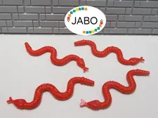 (E14/9/1) Lego Animal 4x 30115 Snake Red