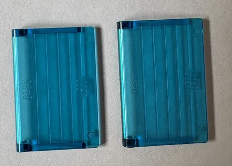 Vintage LEGO Trans Light Blue Sunroof Window Glass 2348b Lot of 2