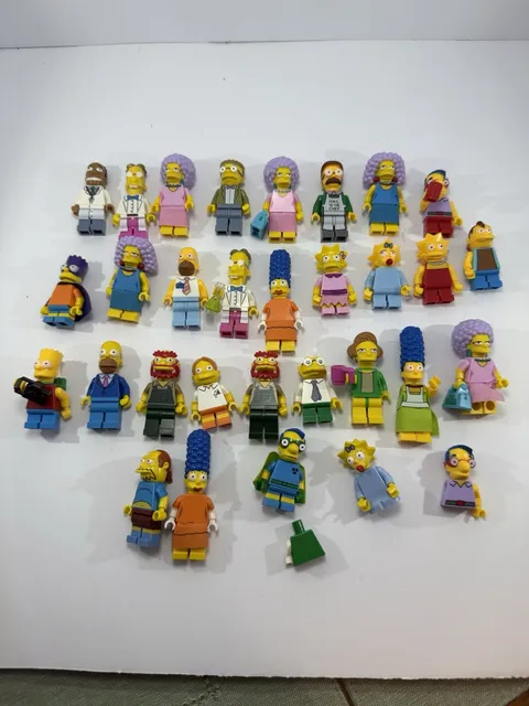 LEGO Simpsons Minifigure Lot 34 Authentic Figures Series 1 & 2 4 Incomplete