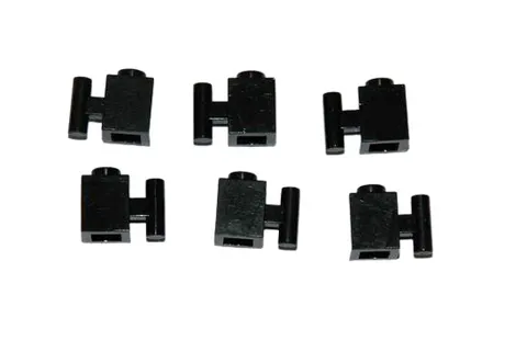 6 Lego® TRAIN Railway 9V RC 1x1 Brick with Handle Hold BLACK