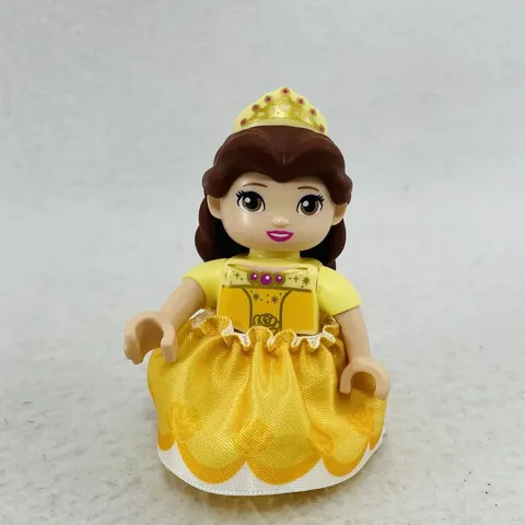 Lego Duplo Belle Mini Figure 3” Princess Beauty Beast Disney Skirt Dress Yellow
