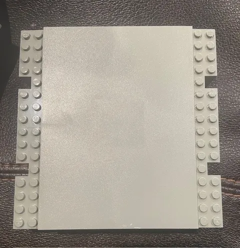 Lego 1x 2617 Light Gray Baseplate, Raised Platform 16 x 16 x 2 1/3 Vf/Nm Rare!