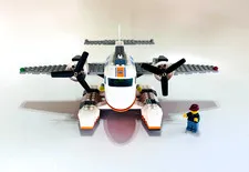 LEGO City Coast Guard Seaplane 60015 Airplane Float Plane w/ Pilot Minifig.-BX35