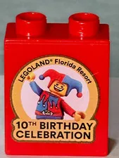 2021 Legoland Florida Resort 10th Birthday Celebration Happy 10th red brick Lego