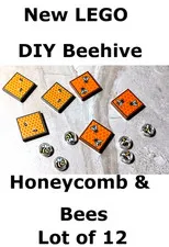 New LEGO Beehive DIY Kit Build Create your Hive Assorted Bees Swarm Lot of 12