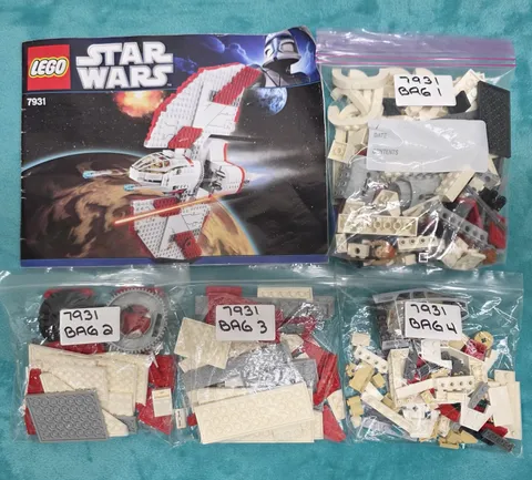 Lego Star Wars 2011 Retired 7931 T-6 Jedi Shuttle 100% COMPLETE w/manual (T49
