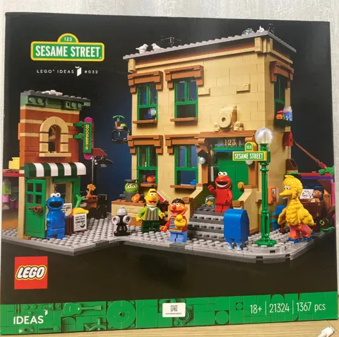 Lego 21324 Ideas 123 Sesame Street 1367pcs Elmo Big Bird Sealed New Retired Set