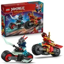 LEGO NINJAGO Kai's Motorcycle Speed Race Building Toy for Kids - Multicolor