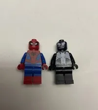 LEGO Minifigure Spiderman & Venom Marvel Super Heroes Minifigures Lot Of 2
