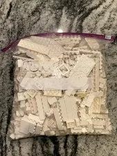 LEGO LOT WHITE BRICK  BLOCK VARIETY BUILDING PIECES