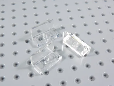 LEGO Lot of 3 Trans Clear 1x2x1 Wall Panels BA