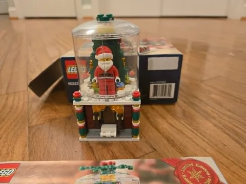 LEGO 40233 Santa SNOW GLOBE Set Christmas 100% Complete Box Instructions