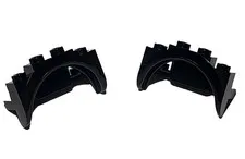 Lot Of 2 Black Lego 35789 Mudguard 4x2½x2 with Arch Round Solid Studs & Rounded