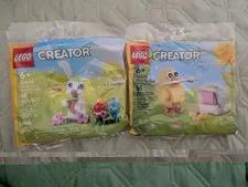 LEGO Creator EASTER Egg Chick 30690 EASTER BUNNY COLORFUL EGGS 30668 Both