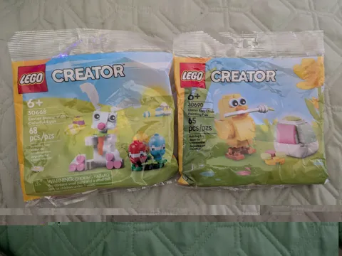 LEGO Creator EASTER Egg Chick 30690 EASTER BUNNY COLORFUL EGGS 30668 Both