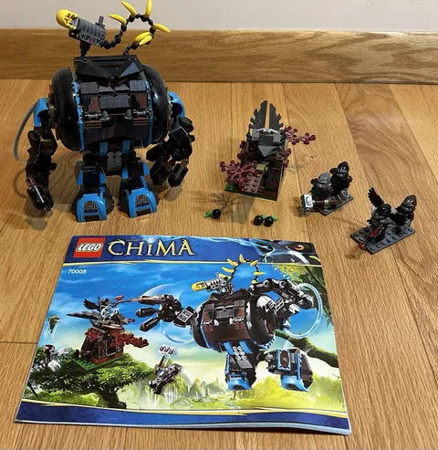 LEGO LEGENDS OF CHIMA: Gorzan’s Gorilla Striker (70008)-Complete w Instructions