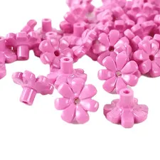 100 Pieces LEGO® Dark Pink Plant Flower with Bar and Small Pin Hole Part 32606