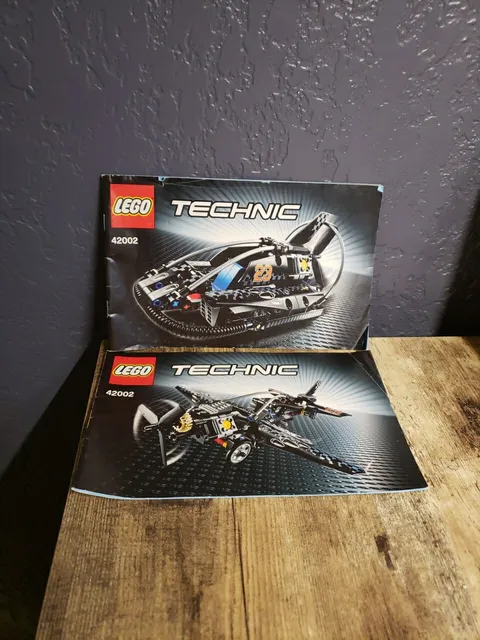 Lego Technic 42002 Hovercraft Instruction Guide MANUAL ONLY 2 Books