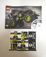 LEGO Technic 42118 Grave Digger Instruction Manual Booklet/ w Stickers (Retired)