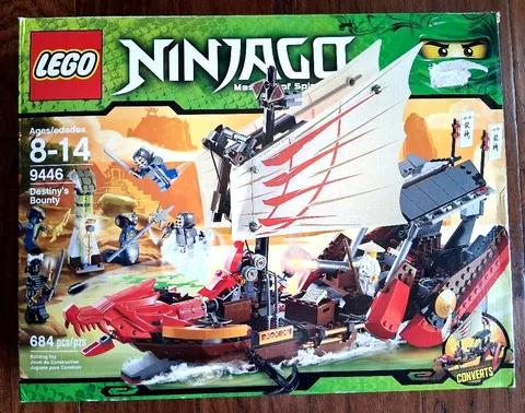 2012 Lego Ninjago Destiny's Bounty 9446,  5 Sealed Bags (Incomplete)