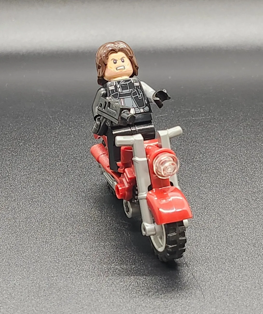 LEGO Winter Soldier Minifigure w/ Motorcycle - 76051 76047 MARVEL Avengers