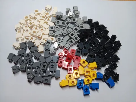 LEGO BULK LOT OF 168 BRICK MODIFIED 1X1 HEADLIGHT PIECES MIXED COLORS #4070