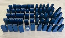 LEGO DARK BLUE LOT 58 PCS 2X2XX3 BRICK SLOPE VARIETY EARTH NAVY BLUE