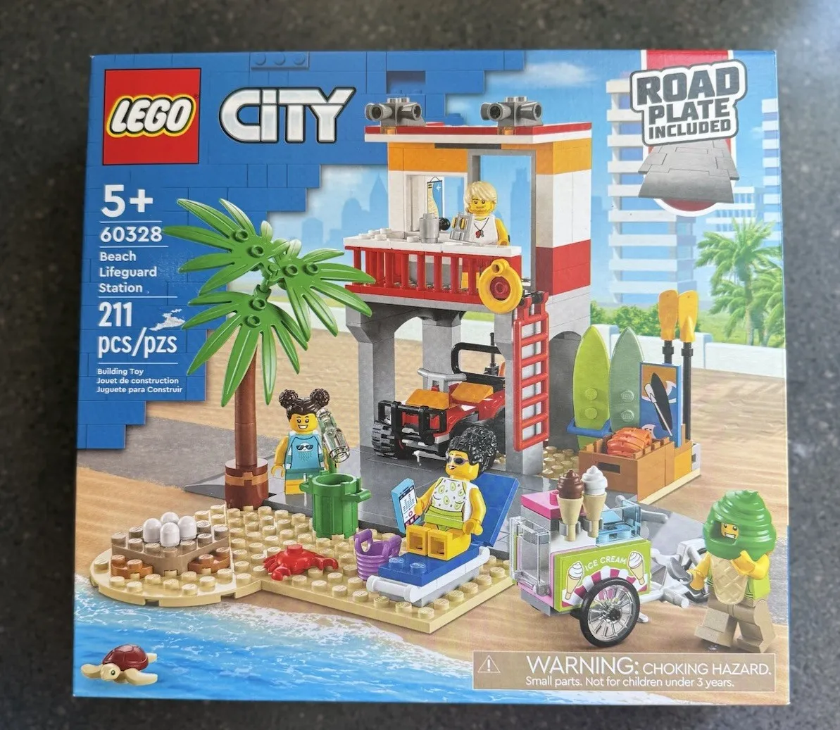 LEGO CITY: Beach Lifeguard Station (60328) NIB. Sealed, Retired