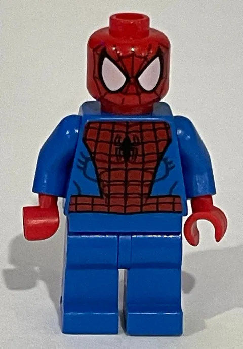 LEGO Marvel Spider-Man Minifigure Genuine Red Mask Blue Suit Complete Minifig