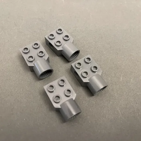 Lego 48169 Dark Blue Gray Replacement Add-on Pieces Parts Lot of 4
