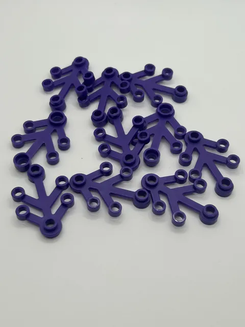 LEGO Dark Purple Plant Leaves 4 x 3 2423 qty 10