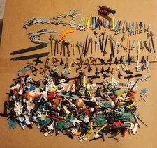 Bulk Lot Of Lego WEAPONS, Minifig Accessories& Pieces Bionicle Star Wars Guns