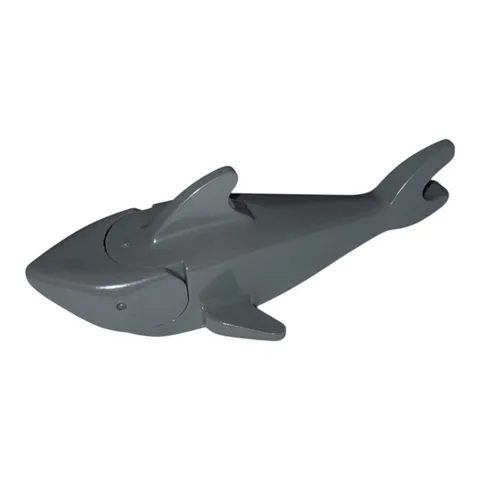 LEGO PART 2547 DARK GRAY  Shark Body & 2548 DARK GRAY Shark Head VINTAGE