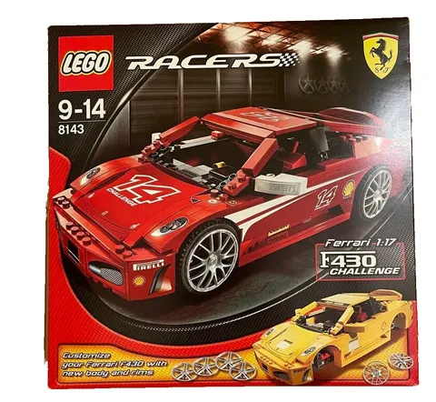 LEGO 8143 Ferrari F430 Challenge 1:17 Racers Ferrari 2007 New Sealed