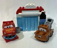 LEGO Duplo 10996 Pixar CARS Lightning McQueen/ Mater/ Car Wash -missing 2 pieces