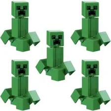 LEGO Creeper Minifigure Mob Minecraft LOT of 5x 21263 21184 21147 21135 21155