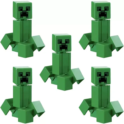 LEGO Creeper Minifigure Mob Minecraft LOT of 5x 21263 21184 21147 21135 21155