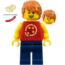 LEGO Hidden Side Ronny Minifigure hs028 Hotdog Figure New Genuine