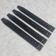LEGO 62743 Plate Modified 2 x 16 with Axle Hole Rotor Blade Black x4 Genuine