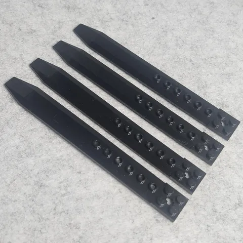 LEGO 62743 Plate Modified 2 x 16 with Axle Hole Rotor Blade Black x4 Genuine