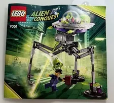 Lego Space Alien Conquest Tripod Invader (7051) Instruction Booklet Only