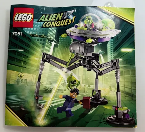 Lego Space Alien Conquest Tripod Invader (7051) Instruction Booklet Only