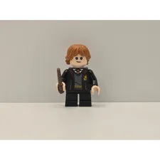 LEGO Harry Potter Ron Weasley Minifigure hp283 Gryffindor Robe Sweater Wand New