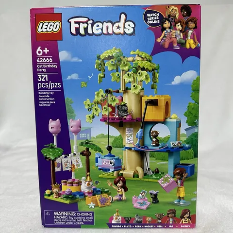 LEGO 42666 Friends Cat Birthday Party & Tree House Building BRAND NEW