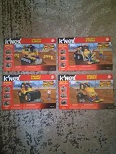 K'NEX Construction Crew Instruction Manuals Lot of 4 Excavator Loader Roller