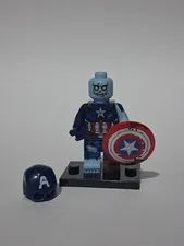 Zombie-Captain America Horro Comics Minifig Inspired Super Hero Halloween New