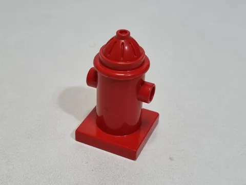 Lego Duplo 10903 6414 Fire Hydrant Piece Red Water Outlet Fire Station