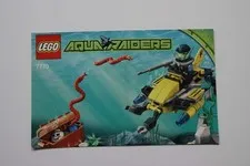 LEGO® Aqua Raiders 7770 Deep Sea Treasure Hunter Instruction Manual Only!